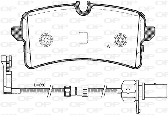 OPEN PARTS Jarrupala, levyjarru BPA1505.12